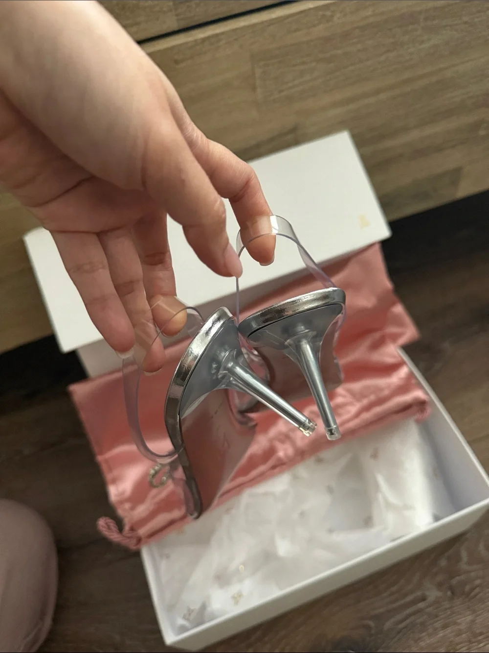 Elegant Crystal-Embellished Pointed Toe Slides
